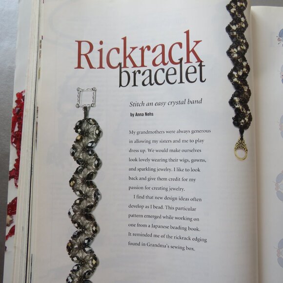 Bead and Button Magazine Creative Ideas For The Art of Beads, Jewelry June 2003 - Picture 12 of 14